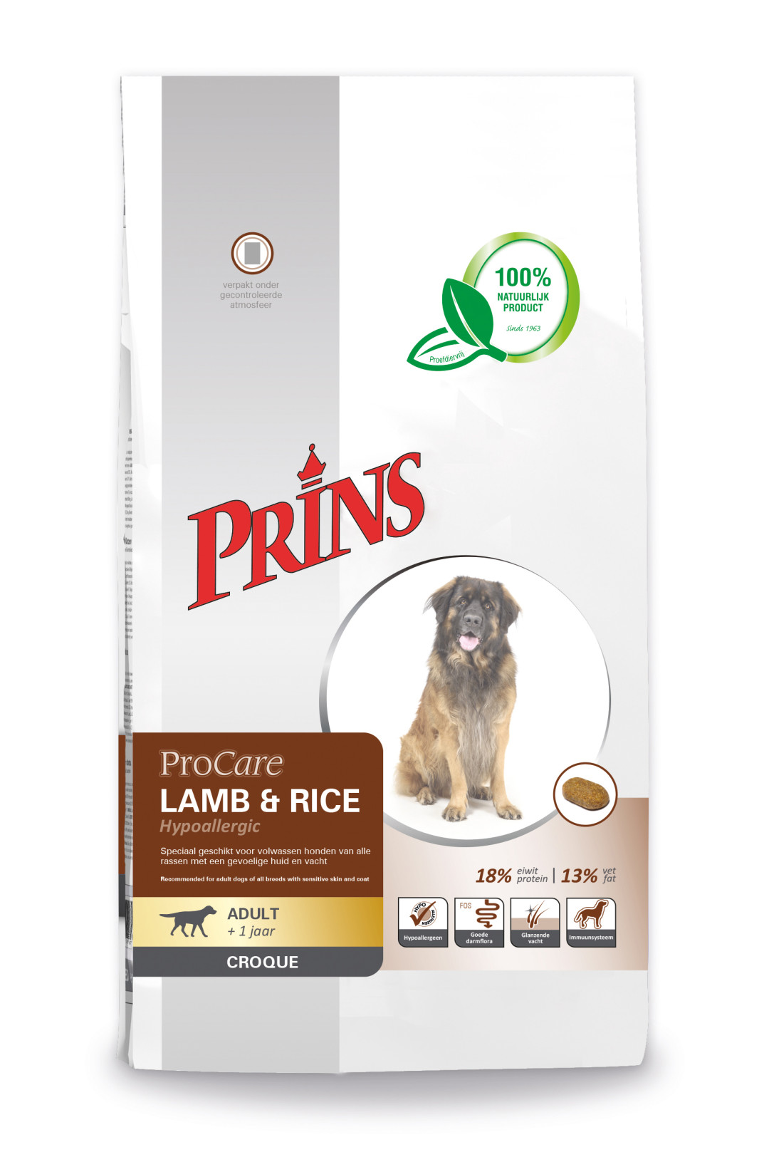 Prins hondenvoer ProCare Croque Lamb & Rice 10 kg